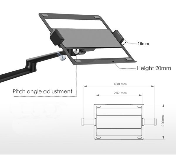 Dual Laptop LCD Monitor Arm