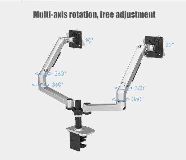 dual arm monitor stand mount